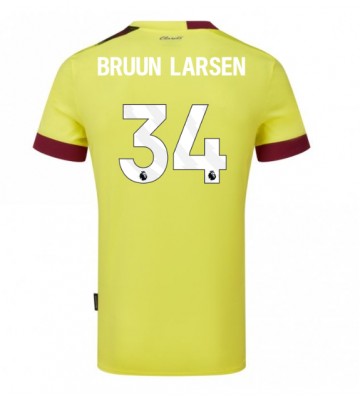 Burnley Jacob Bruun Larsen #34 Segunda Equipación 2023-24 Manga Corta